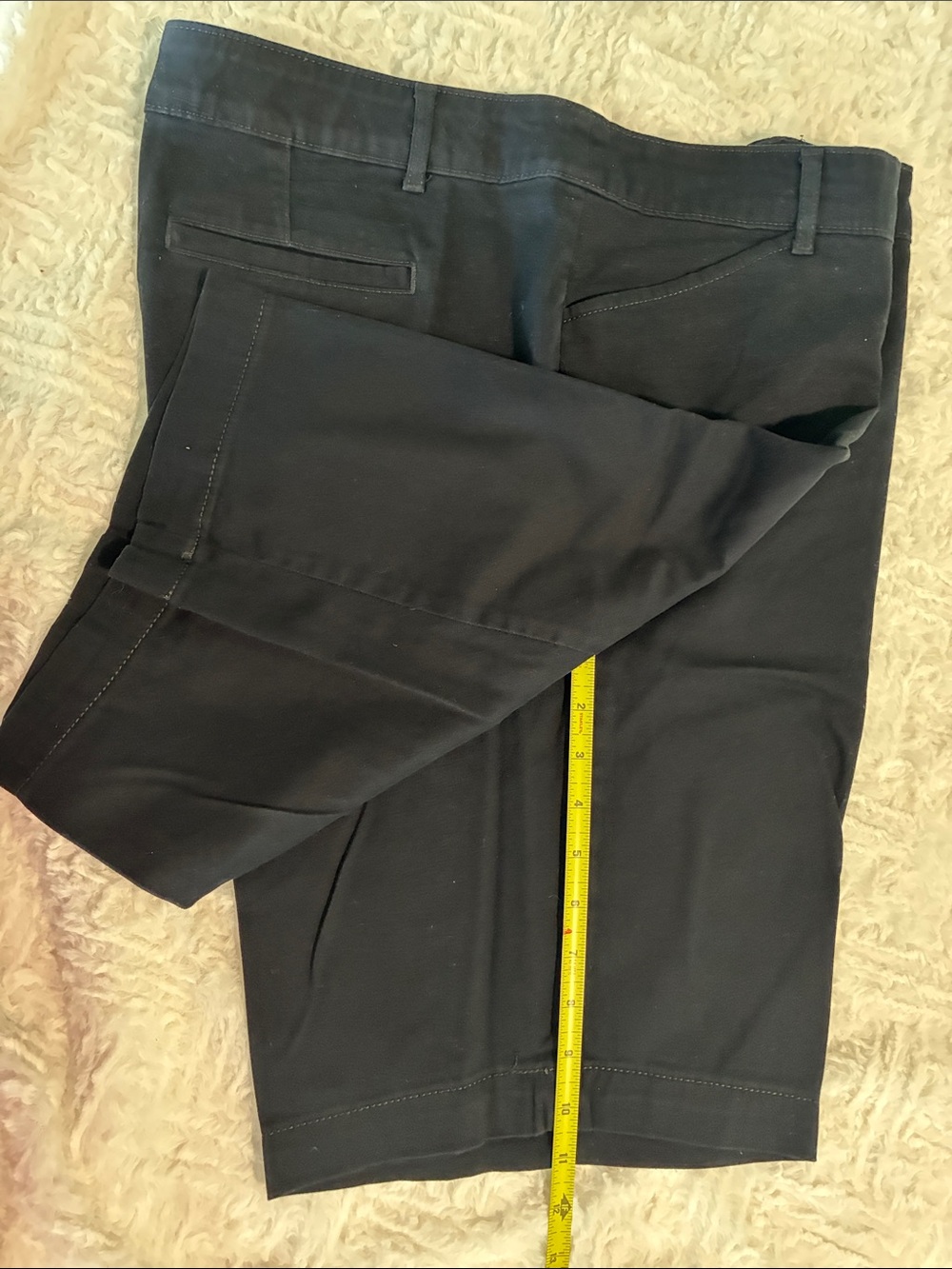 St. John's Bay Black Women's Bermuda Shorts with Belt Loops